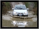 Przeprawa, Fiat Sedici, Offroad